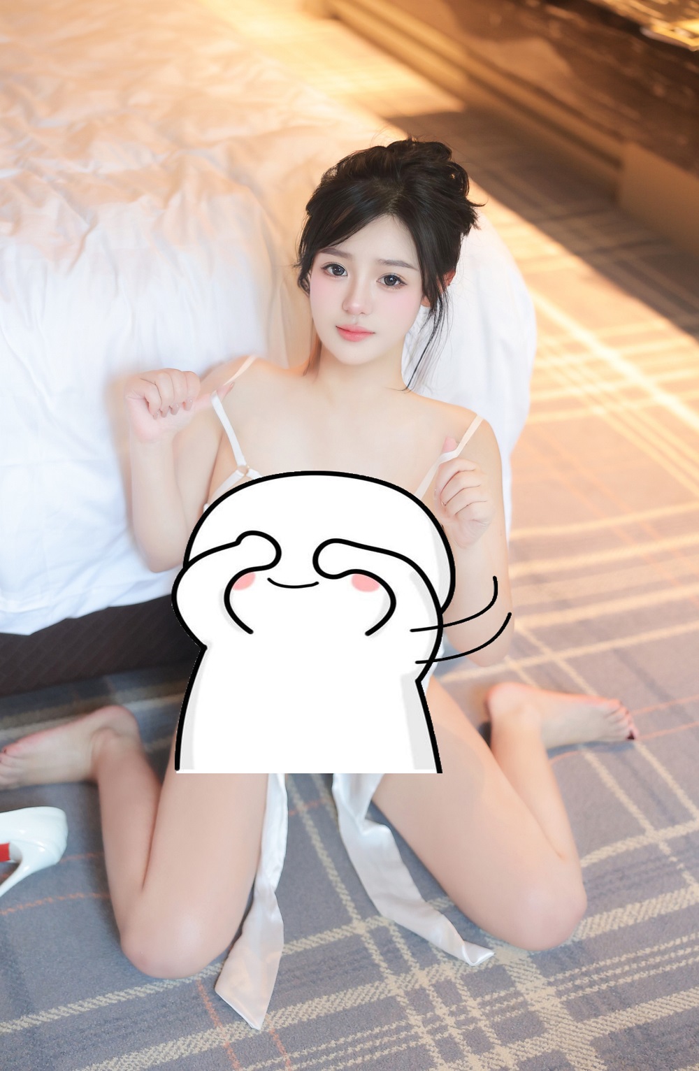 金小依-内购助力作品-肉丝绑带内衣套装[81P] 写真散本 预览3图