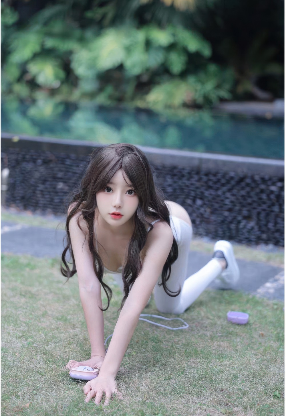 桃妖夭-内购助力作品-户外瑜伽服道具[80P+16V] 写真散本 预览1图