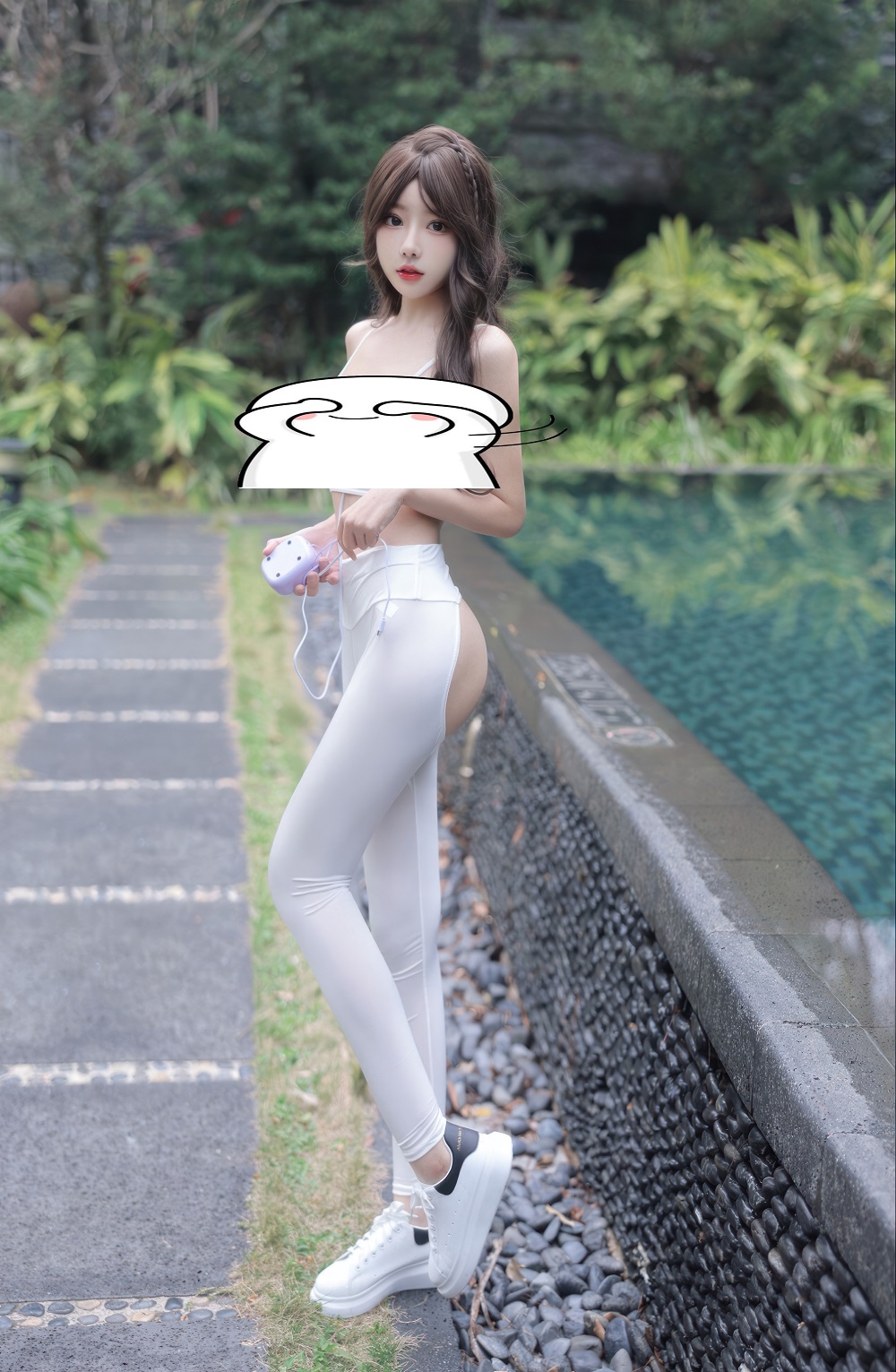 桃妖夭-内购助力作品-户外瑜伽服道具[80P+16V] 写真散本 预览3图