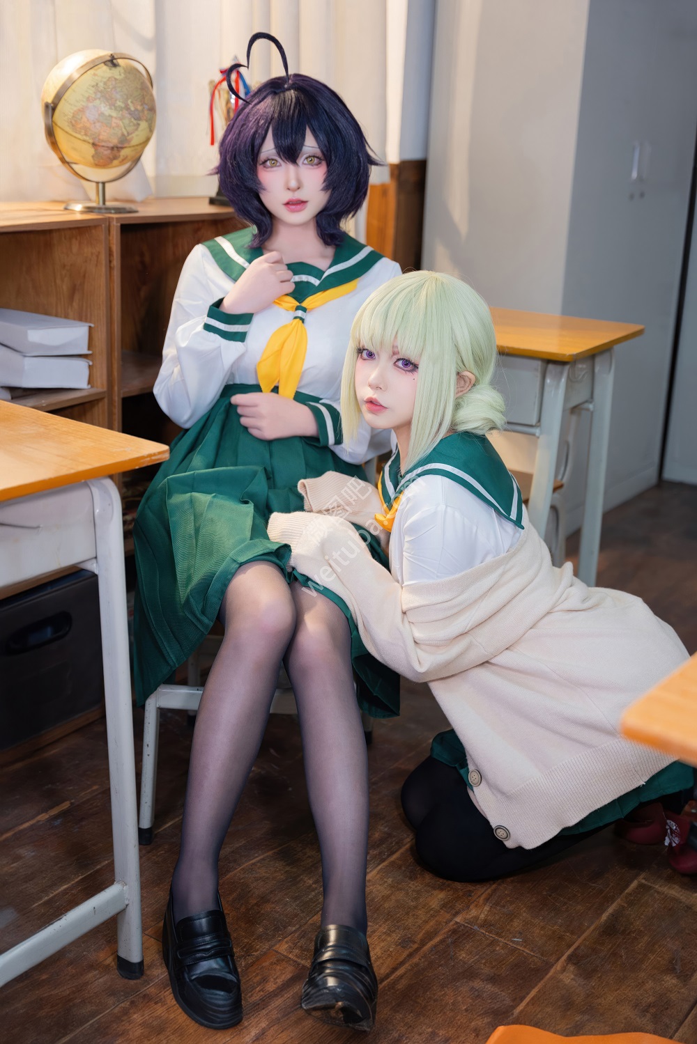 清水由乃&猪突猛蛋-柊舞缇娜JK&阿良河琪舞JK[81P] 稀缺图包 预览2图