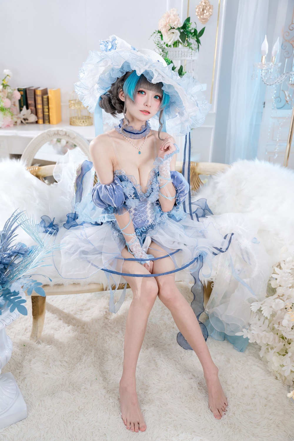 九柒喵-碧蓝航线-柴郡冰雪公主废稿礼服[32P] 稀缺图包 预览1图