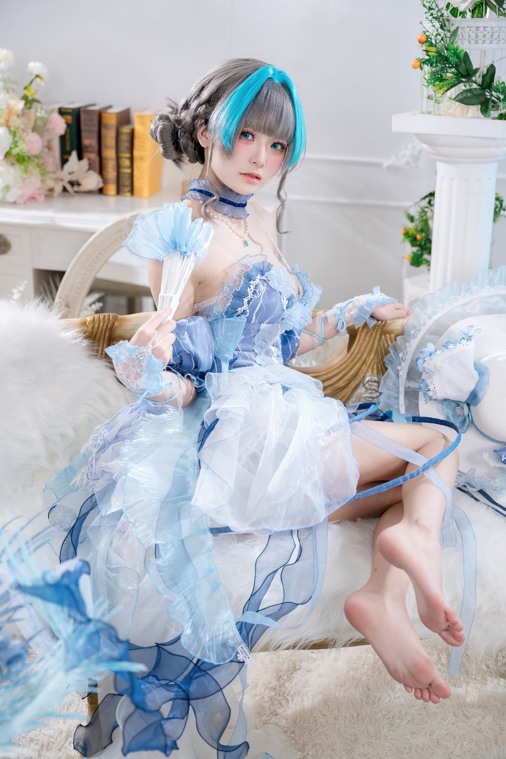 九柒喵-碧蓝航线-柴郡冰雪公主废稿礼服[32P] 稀缺图包 预览3图