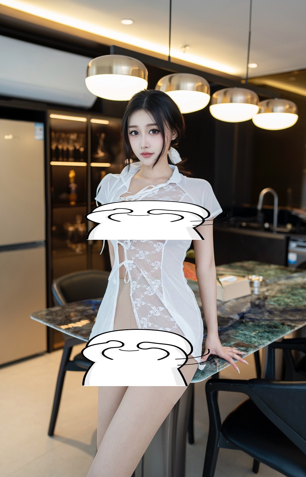 木森vita-内购助力作品-肉丝透视蕾丝网纱旗袍[91P+1V] 写真散本 预览1图