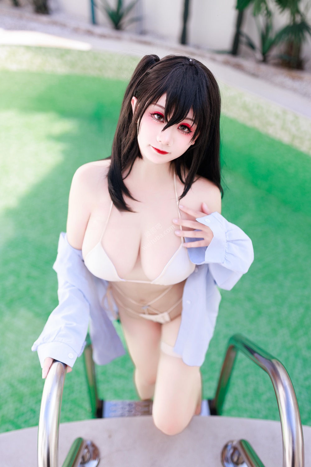 阿雪雪_yuki-碧蓝航线-大凤泳装[85P+1V] 稀缺图包 预览1图
