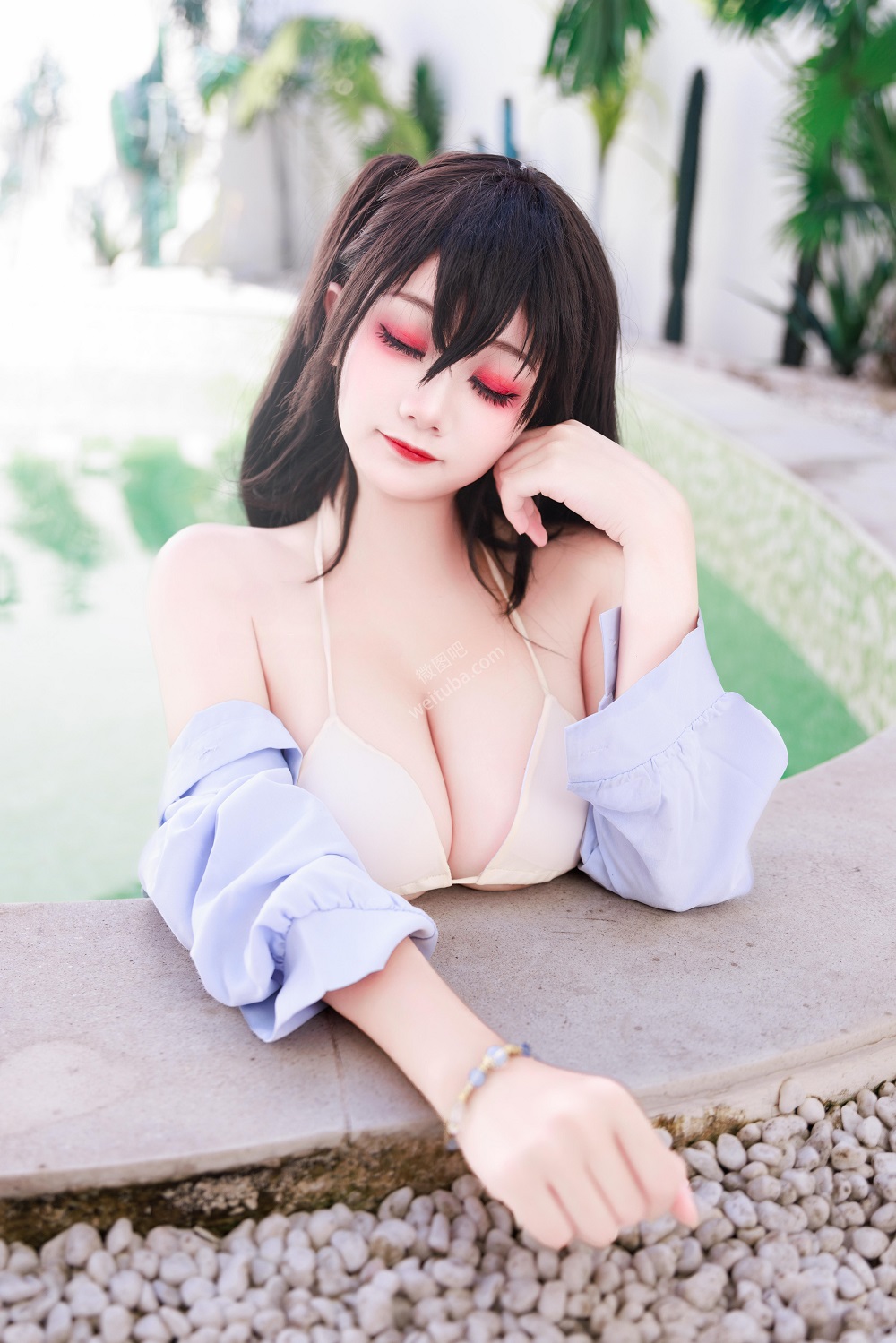 阿雪雪_yuki-碧蓝航线-大凤泳装[85P+1V] 稀缺图包 预览3图